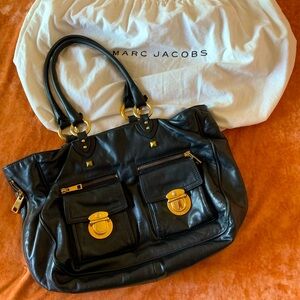 Hand-Studded Marc Jacobs Leather Tote